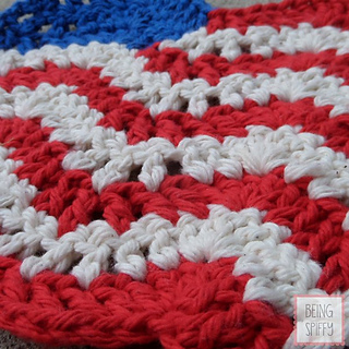 Ravelry: American Flag Dishcloth pattern by Jill Swensen