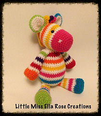 Ravelry: Rainbow Zebra Amigurumi pattern by Carolina Guzman
