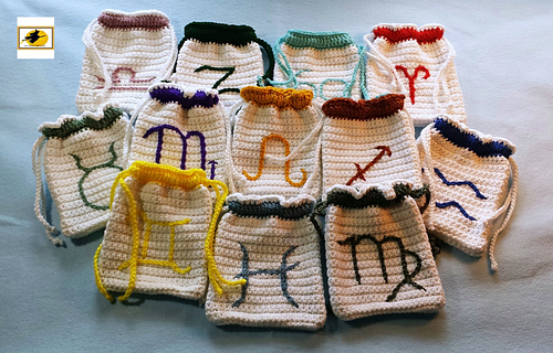 Ravelry: Signs of the Zodiac Tarot Bag pattern by Karen ...