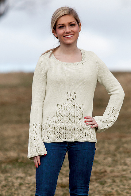 Ascending Leaves Pullover by Ashwini Jambhekar © Valley Yarns