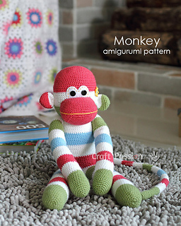 Ravelry: Sock Monkey Amigurumi pattern by Joanne Loh