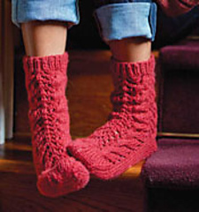 Ravelry: Kumara Bed Socks pattern by Andi Clark