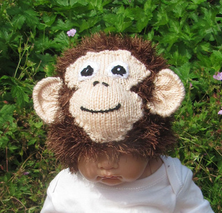 Ravelry: Baby Monkey Beanie Hat pattern by Christine Grant