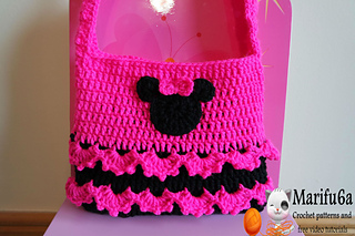Ravelry: crochet minnie mouse purse bag pattern by marifu6a