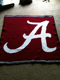 Ravelry: Alabama Crimson Tide A (small) pattern by ...