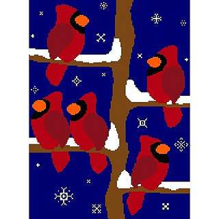 Ravelry: Cardinals Afghan Chart Graph for Winter or ...