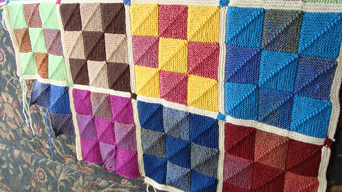 Ravelry: Nine Patch Mitered Square Afghan pattern by Nancy ...