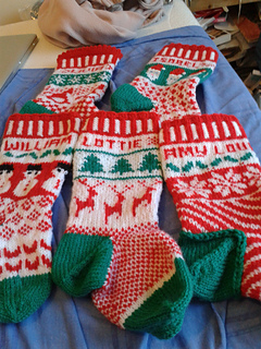 Ravelry: Design and Knit Fabulous Fair Isle Christmas Stockings pattern by Pa...
