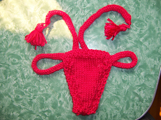 Ravelry: Bottoms Up! G-string pattern by Nikol Lohr
