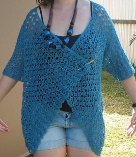 Ravelry: Blue Wrap Cardigan pattern by Jenny King