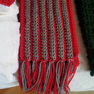 how scarf crochet ribbed Crochet Special Rib Ravelry: Olympics Scarf Striped