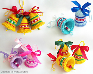 Ravelry: 088 Bells Christmas decor pattern by LittleOwlsHut