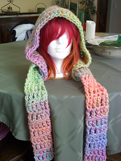 Ravelry: Crochet Hood and Scarf With Pockets pattern by Knit Kritters