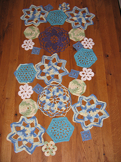 ravelry crochet shapes table runner pattern by lion brand chart pattern image
