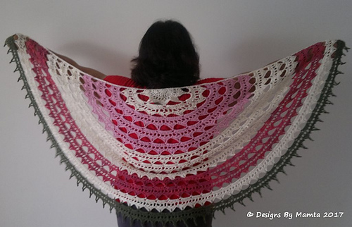 g crochet hook pattern Ravelry: Motiyani by Mamta Shawl Sahasrara