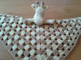 Ravelry: Giraffe Baby Lovey Blankie pattern by Peach. Unicorn