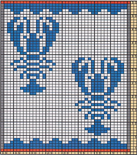 Ravelry: Potholder Lobster 1 pattern by Regina Schoenfeldt friendship bracelet diagrams 