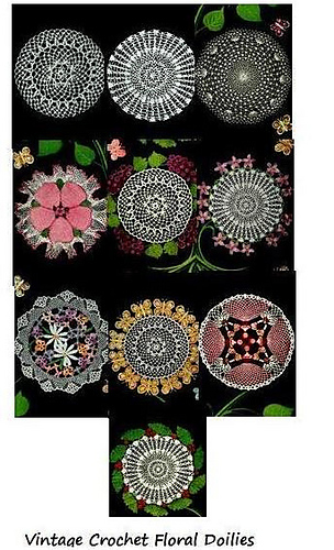 Crochet Vintage Floral Doilies Patterns - A Collection of Floral Doily Patterns to Crochet