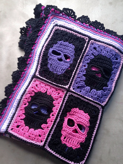 blanket a how 2 crochet Crochet Daydream Ravelry: Dolly pattern Skull blanket by
