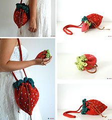 Ravelry Strawberry Bag And Purse Pattern By Ahooka Migurumi Ahooka