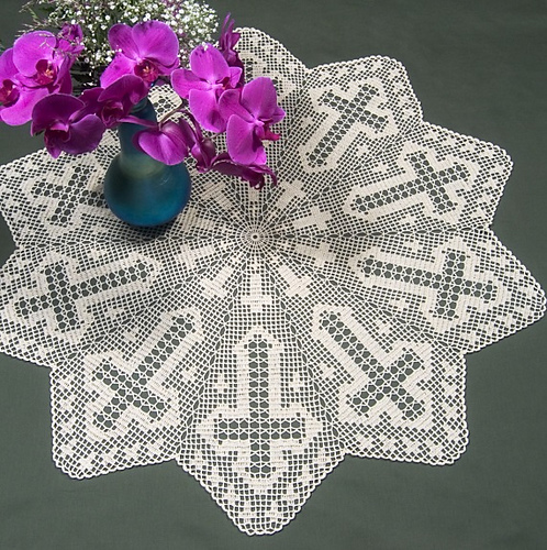 Ravelry Cross Table Topper In Filet Crochet Ft 434 Pattern By Ravelry Cross Table Topper In Filet Crochet Ft 434 Pattern By Hartmut Hass