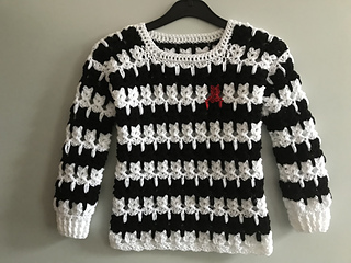 Ravelry: Cat stitch sweater for children pattern by CroJennifer