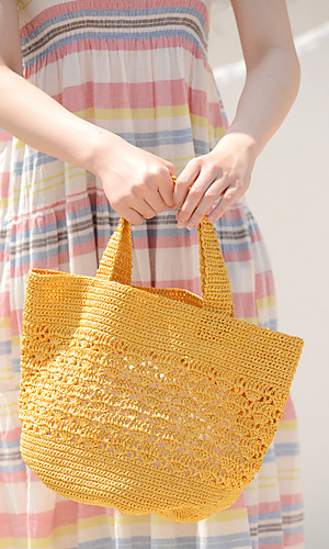 Ravelry Raffia Marché Bag Pattern By Pierrot Gosyo Co Ltd Pierrot Yarns Gosyo Co Ltd