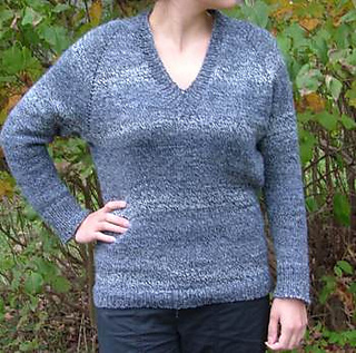 Ravelry: Top Down V-Neck Raglan Sweater pattern by Elaine Phillips