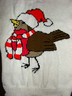 Ravelry: Christmas Robin Jumper / Sweater Knitting Pattern pattern by Blonde ...
