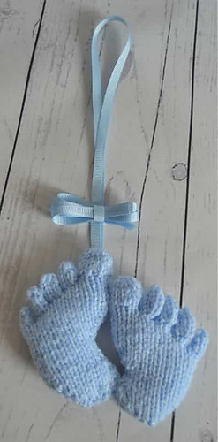 ravelry baby feet charm pattern by knitting by post