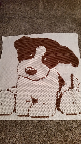 a how 2 blanket crochet by the Dog Blanket Peach pattern Ravelry: Puppy Bounce