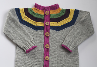 Ravelry: Right as Rainbow Baby Cardigan pattern by Stephanie Lotven