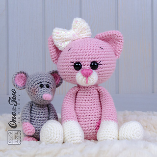 Ravelry: Kissie Kitty and Skip Mouse Amigurumi pattern by ...