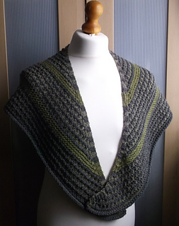 woven heart shawl
