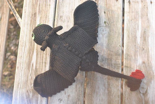 FO Toothless from How to Train Your Dragon (link in comments) : r/crochet