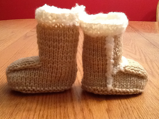 Suede Baby Booties by Candi Jensen