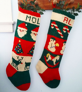 ravelry 24 traditional christmas stockings pattern by melinda